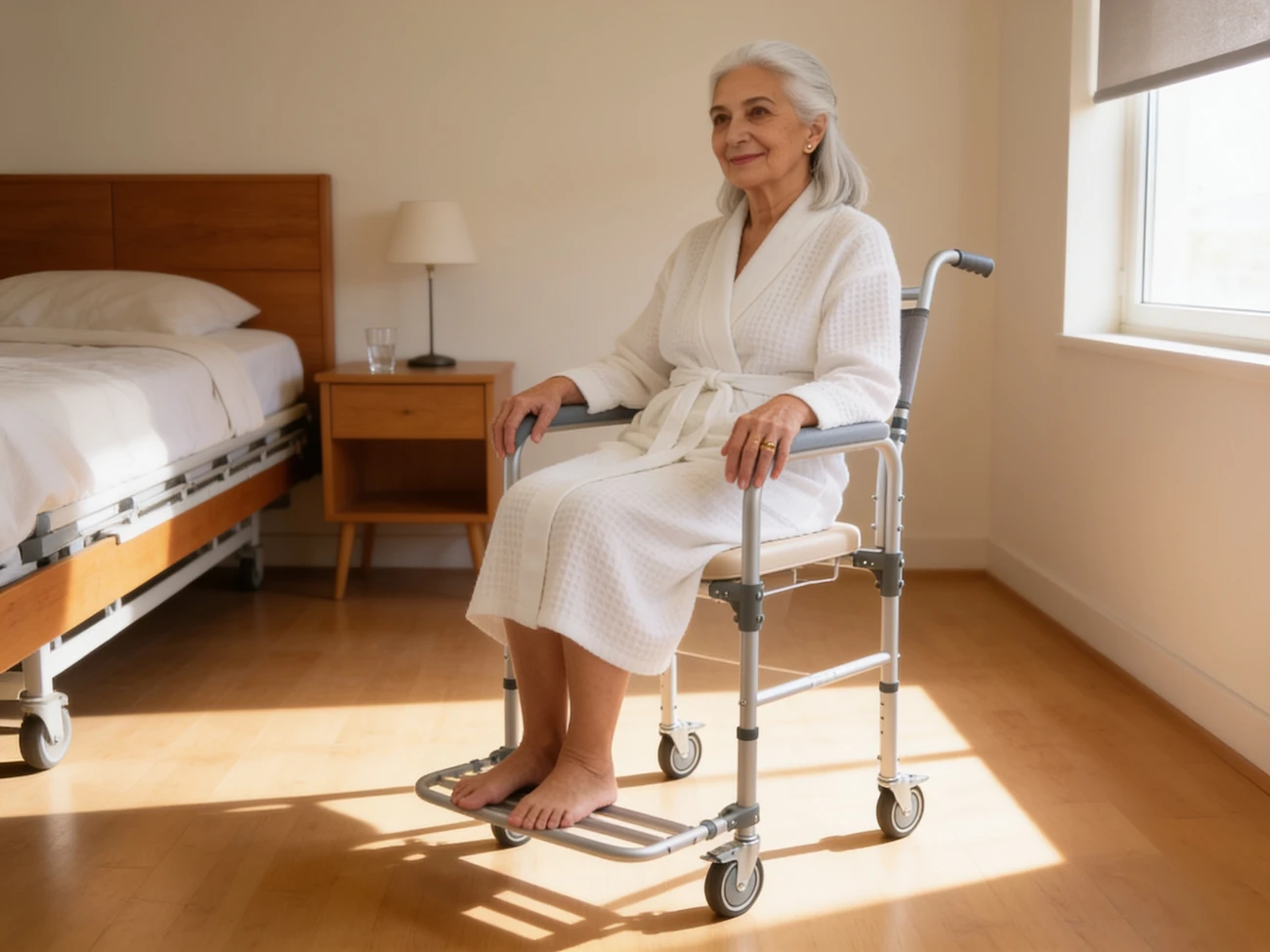 Silla inodoro con ruedas para habitacion